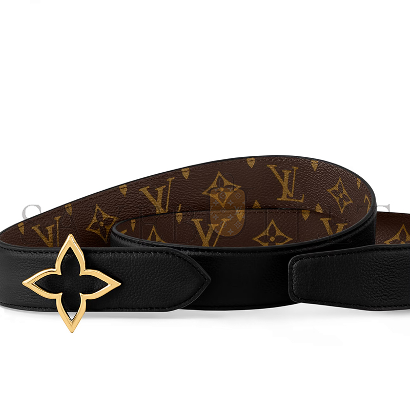 l0*is V*t0n slim flower 35mm reversible belt m8899w (80*35cm)